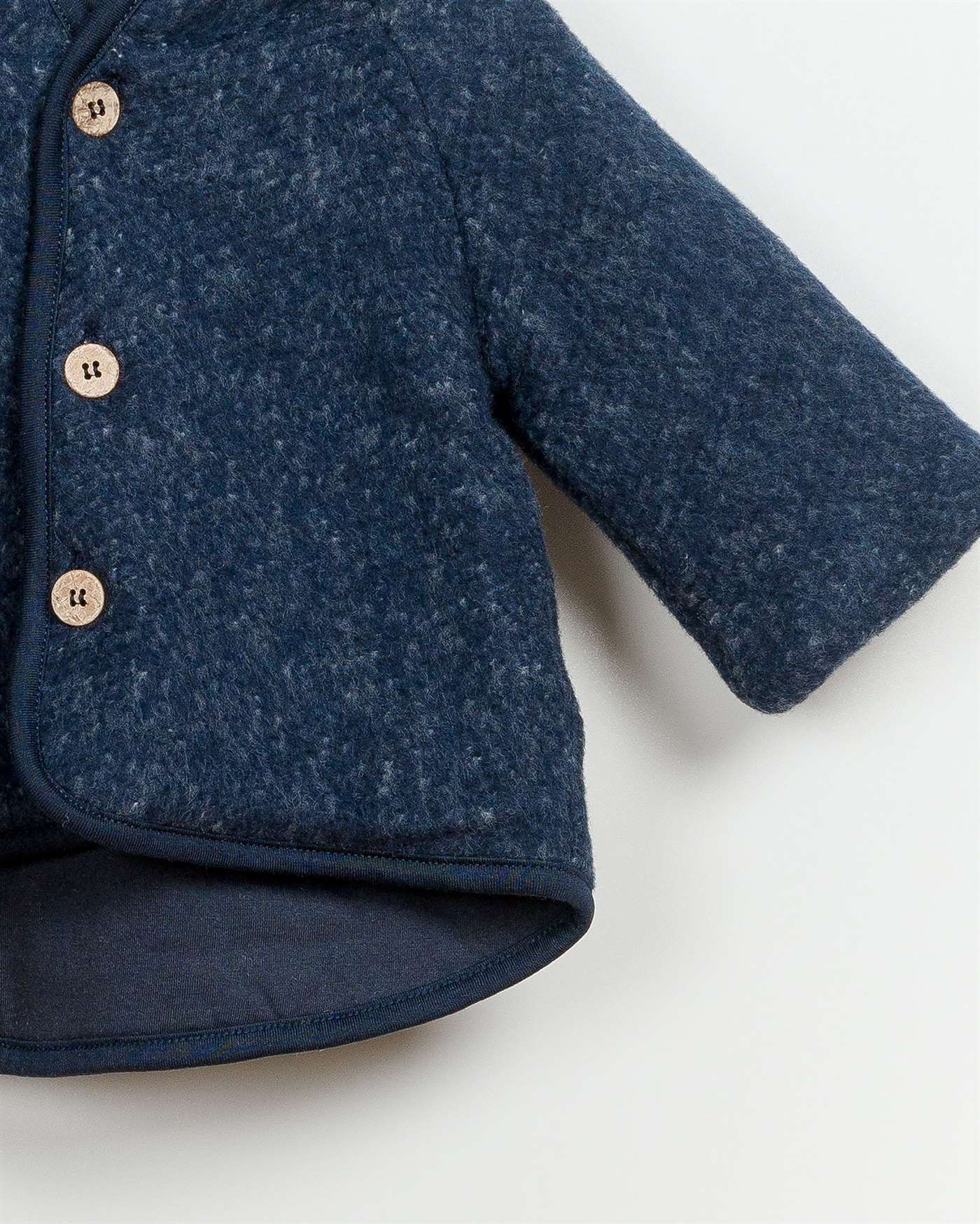 BeeBoo|BeeBoo PlayUp vêtements bébé baby clothes manteau Felpa coat coton cotton bleu blue 2