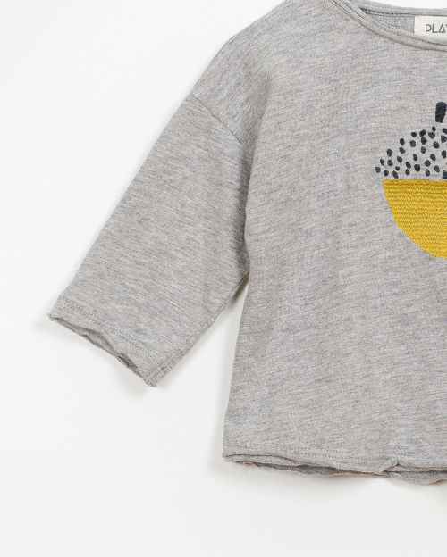 BeeBoo|BeeBoo PlayUp vêtements bébé baby clothes T Shirt LS Flame coton cotton gris grey 2