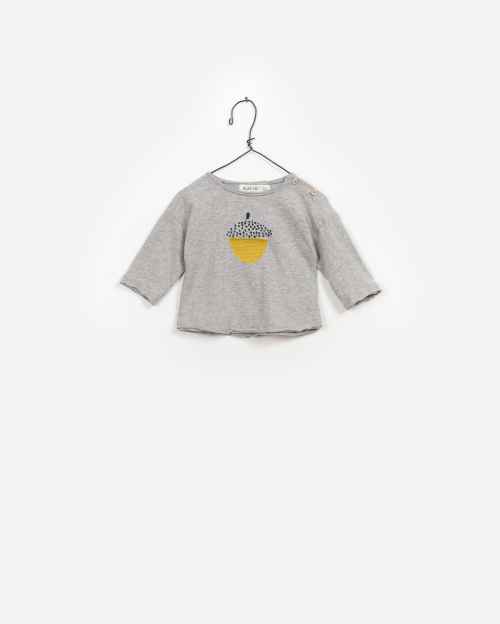 BeeBoo|BeeBoo PlayUp vêtements bébé baby clothes T Shirt LS Flame coton cotton gris grey