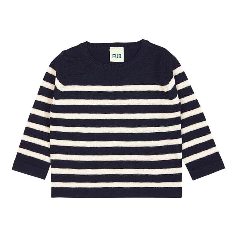 BeeBoo|BeeBoo FUB T Shirt manches longues baby blouse navy ecru