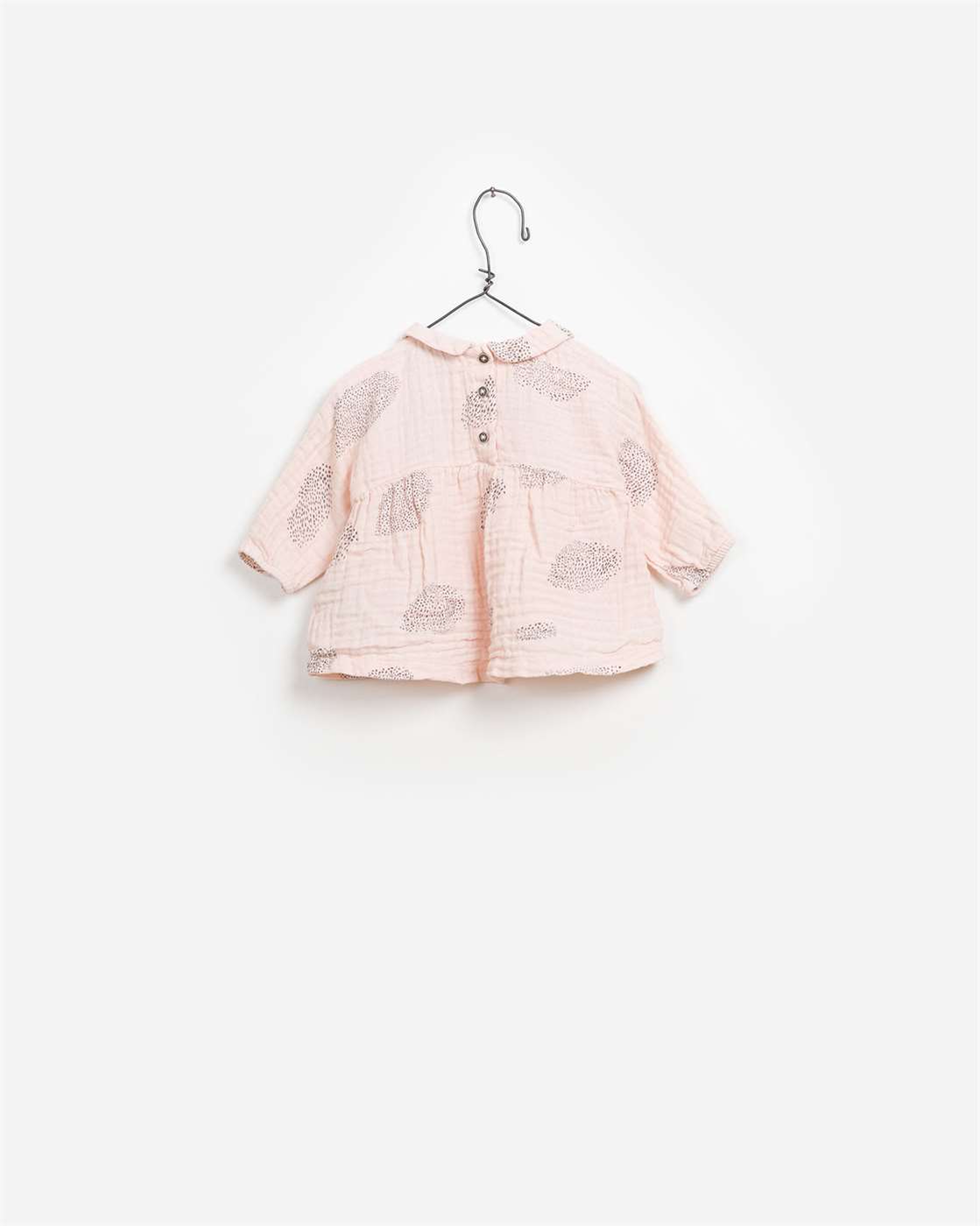 BeeBoo|BeeBoo PlayUp vêtement bébé baby cloth blouse imprimé woven print coton bio organic cotton rose pink 1