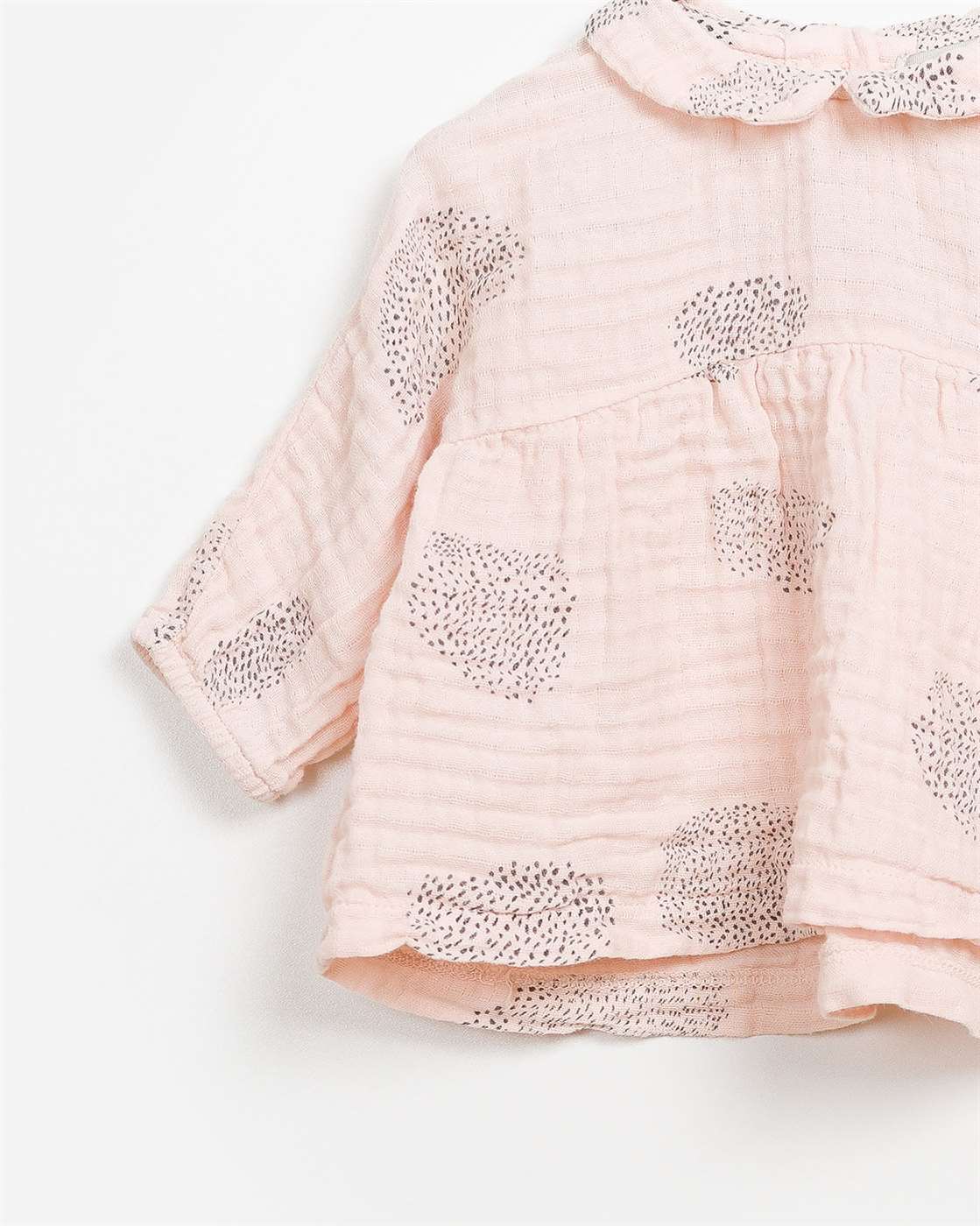 BeeBoo|BeeBoo PlayUp vêtement bébé baby cloth blouse imprimé woven print coton bio organic cotton rose pink 2