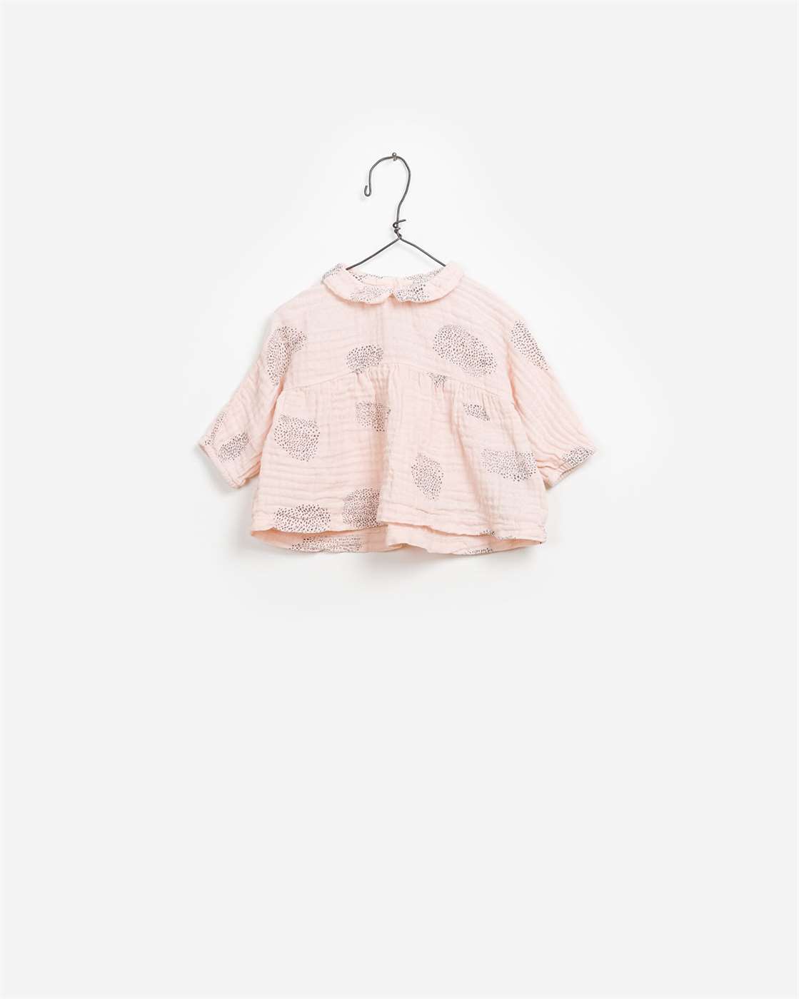 BeeBoo|BeeBoo PlayUp vêtement bébé baby cloth blouse imprimé woven print coton bio organic cotton rose pink