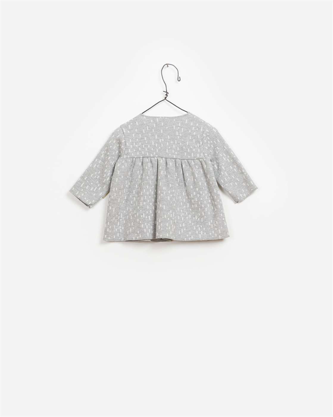 BeeBoo|BeeBoo PlayUp vêtement bébé baby cloth blouse Jacquard gris grey 1
