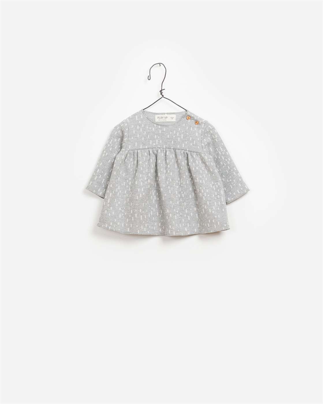 BeeBoo|BeeBoo PlayUp vêtement bébé baby cloth blouse Jacquard gris grey