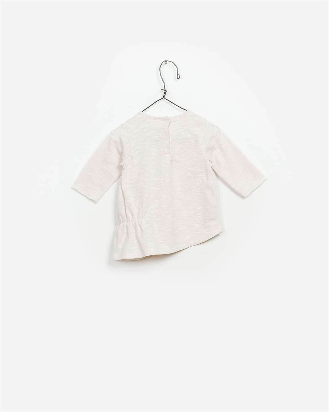 BeeBoo|BeeBoo PlayUp vêtement bébé baby cloth T shirt LS flame coton bio organic cotton blanc white 1
