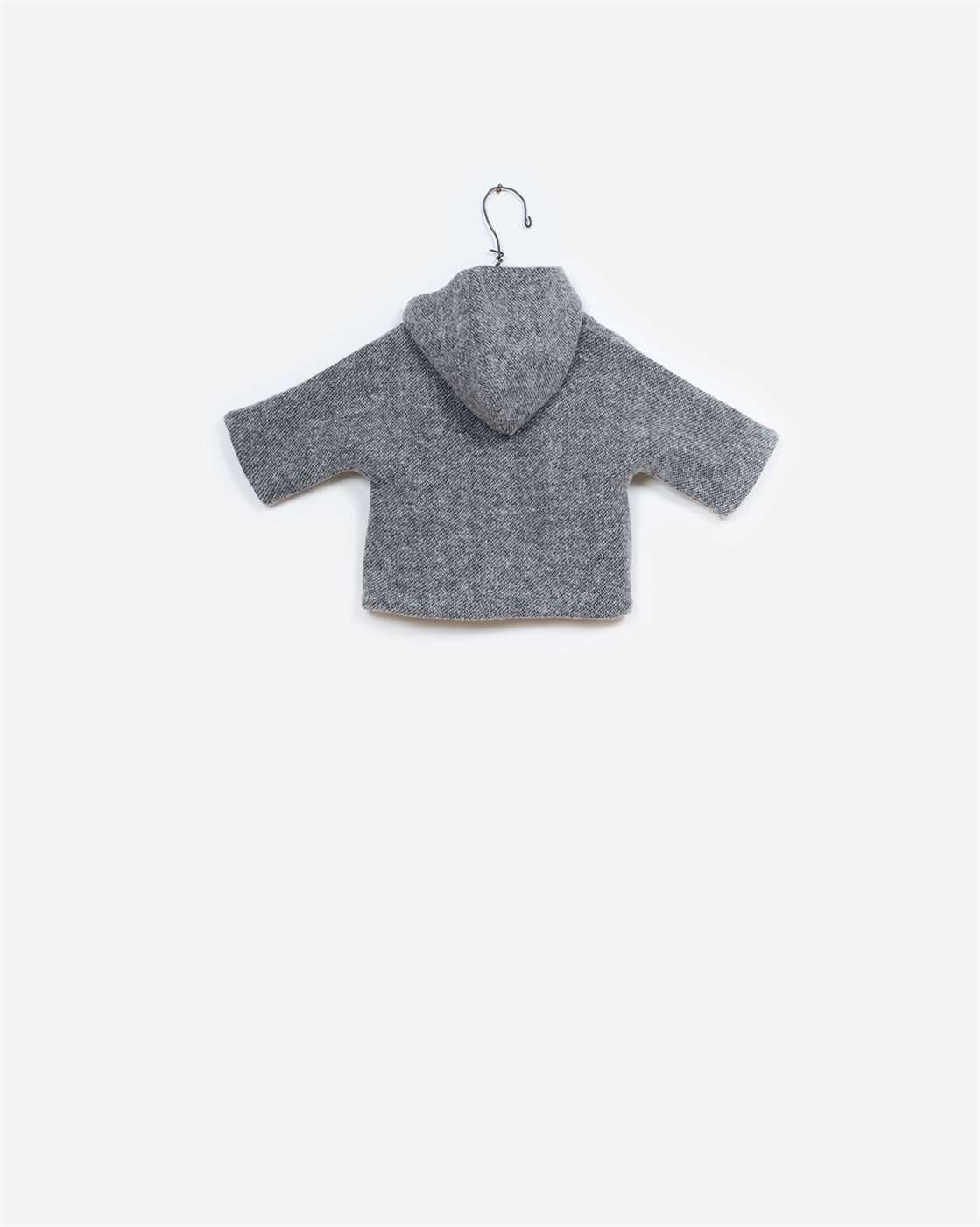 BeeBoo|BeeBoo PlayUp vêtements bébé baby clothes manteau Felpa coat gris grey 1