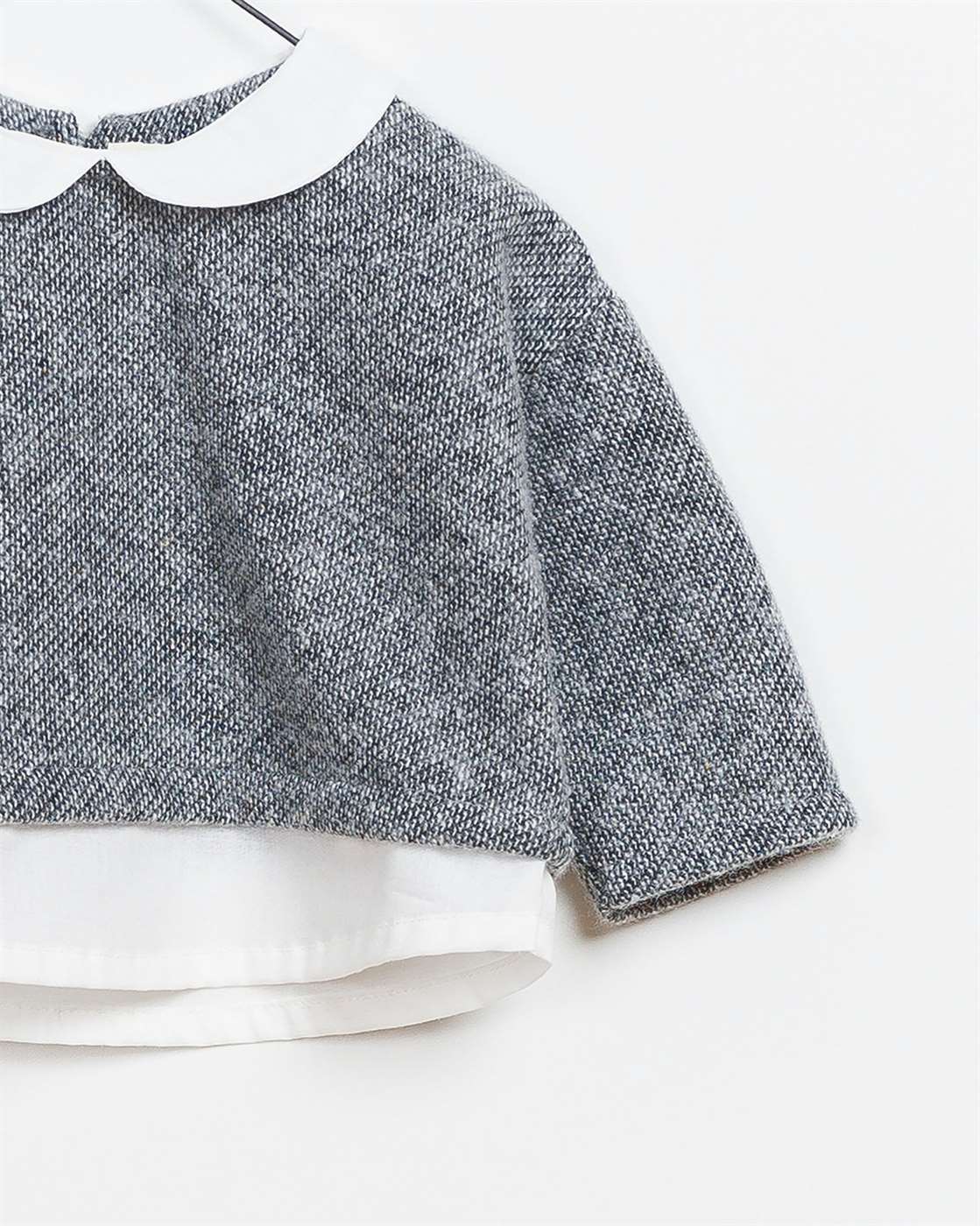 BeeBoo|BeeBoo PlayUp vêtement bébé baby cloth pull sweat interlock gris grey 2